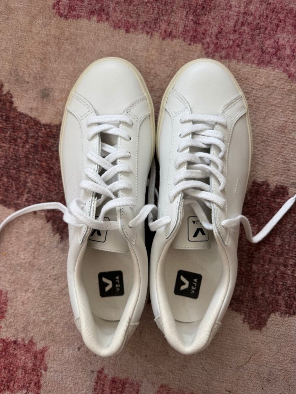 Veja Esplar Leather Sneakers White - Mens US 10 / EU 43